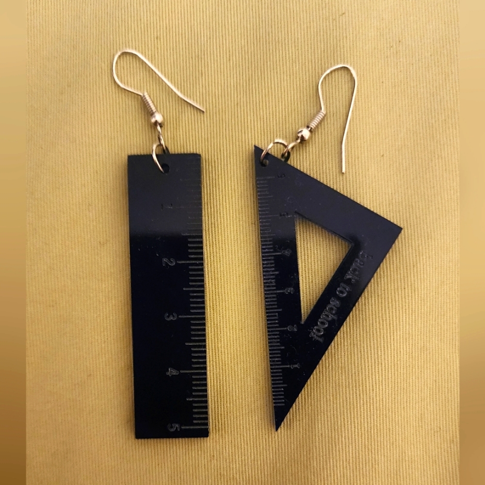 Cute ruler earings